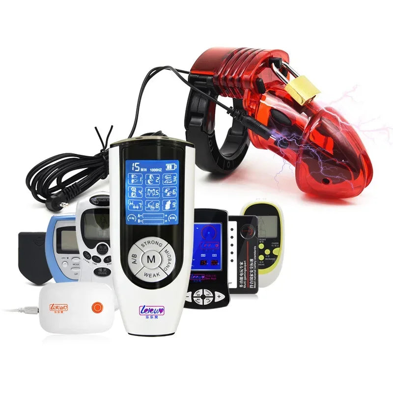 Sex Products Electric Shock Penis Ring Cock Ring Electro Stimulation Medical Therapy Massager Bdsm E-Stim Sex Toys For Men