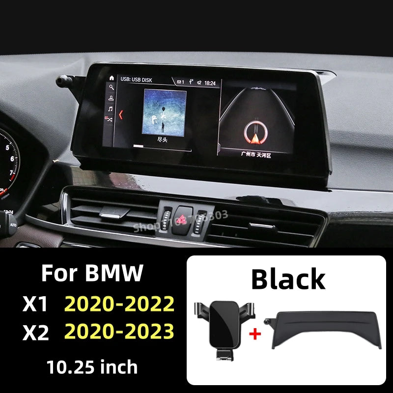 Car Screen Phone Holder For BMW X1 2020-2022 X2 2020-2023 Gravity Car Phone Holder Mobile Phone Air Vent Mount Car Accessories