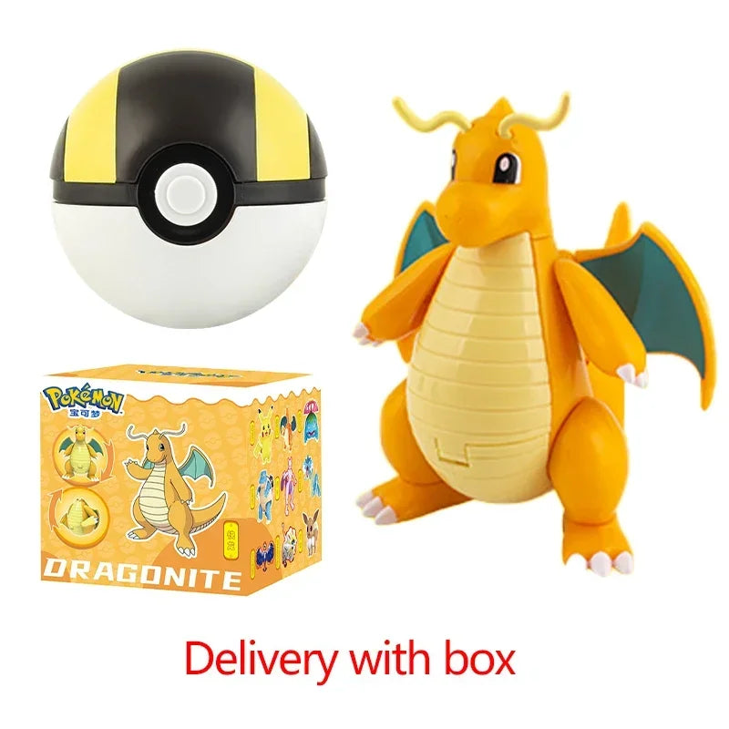 Original Pokemon Figure Ball Pokeball Eevee Blastoise Venusaur Charizard Pikachu Mewtwo Gyarados Elf Monster Toy for Child Gift