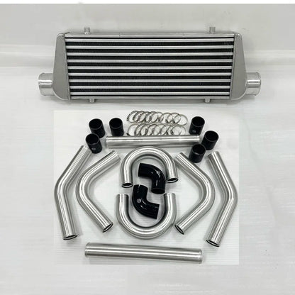 Front Mount intercooler Universal Turbo Intercooler 450x180x65 2.5" Intercooler Pipe Aluminium Pipe Tube Hose Kit