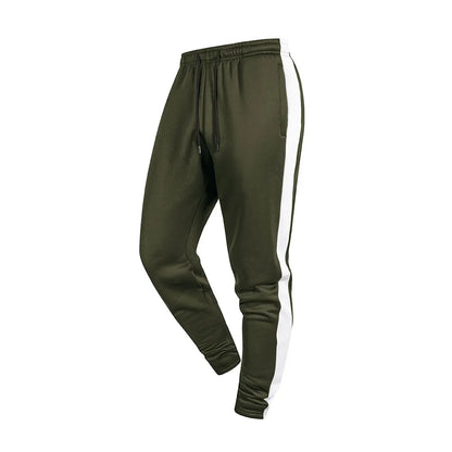 Men's Casual Tracksuit Zip Up Stand Collar Jacket & Sweatpants Classic Striped Suit for Men Fall Winter Daily Outdoor Streetwear