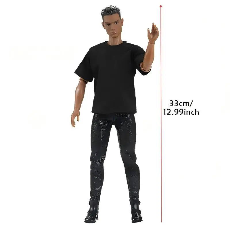 13 Inch Dolls Cool Man With Muscle Male Athlete Fashion Doll Clothes Pant Boots For Ken Fast Shipping Things Gifts Adult' Toys