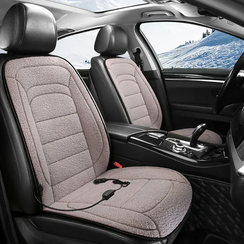 NEW 1-2PCS Heated Car Seat Cover Car Heating Cushion Winter Heated Seats Car Seat Warmer 12V Seat Cushion For Back And Seat