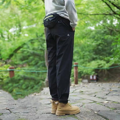 Men's Conical Cargo Pants Spring Autumn Straight Leg Casual Trousers Outdoor Waterproof Sports Hiking Mountain Climbing Pants