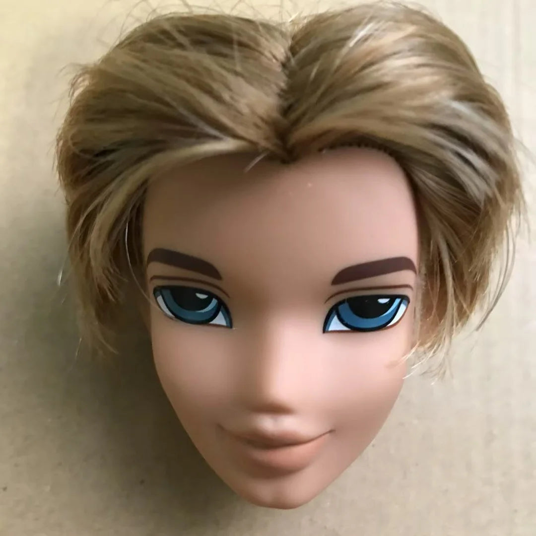 2001 Version Rare Face Doll Heads Classic Bratss White Brown Skin Colorful Hair Girl Boy Doll Parts for Collectors