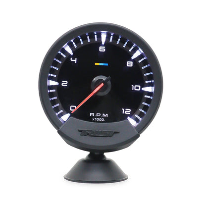 GReddi Sirius Meter Series Trust 74mm White LED Auto Gauge Volt Water Temp Oil Temp Oil Press RPM Turbo A/F Ratio Fuel Press