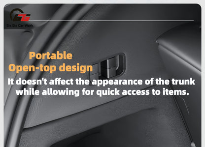4PCS Trunk Organizer for Tesla Model YL Launch Refresh 2026 Rear Trunk Storage Bins Side Box Organiser TPE Accessories