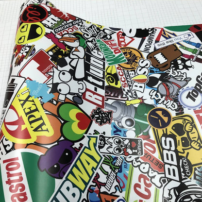 Premium Popular Multiple Styles Cartoon Stickers Graffiti Bombs Vinyl Packaging Car Stickers Motorcycle Decal Film Bubble Free