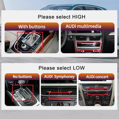 STWEI Qualcomm Snapdragon 680 6225 2.4GHz Wireless CarPlay Android13 Auto For AUDI Q5 Car Multiledia Players Video GPS Bluetooth