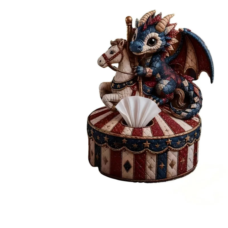 New portable and cute Animals DIY Tissue Box Set Animal-shaped tissue box patchwork