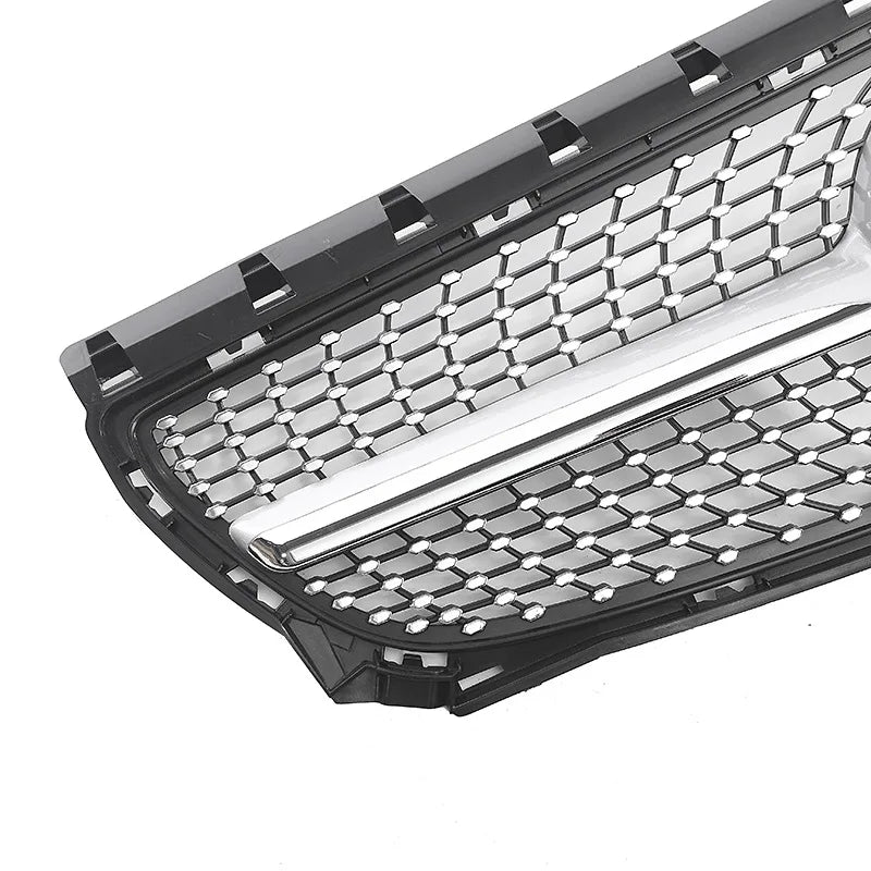 Diamond Front Grille For Mercedes Benz B-Class W246 B180 B200 B220 B250 2012 2013 2014 Grill Replacement Body Kits Auto Parts