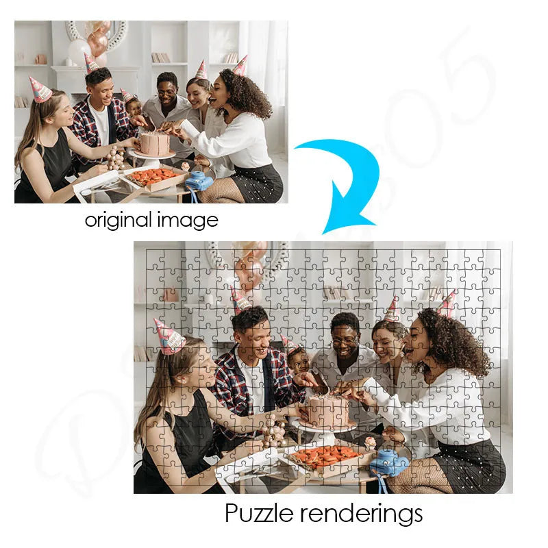 Custom Cardboard/wooden Puzzles Your Own Picture Personalized Puzzles Customized for Kids Adult Birthday Anniversary Gift Toys