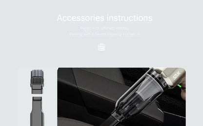 SZUK Car Vacuum Cleaner 18000PA High Pressure Portable Handheld Powerful Mini Cordless Car Appliance Cleaning Vacuum Cleaner