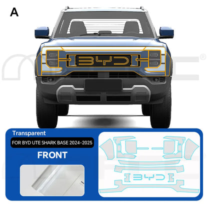 For BYD Shark 2024-2025 TPU Car Film 9Mil Pre-Cut Paint Protection Film Full Vehicle PPF Invisible Anti-scratch Vinyl Wrap Film