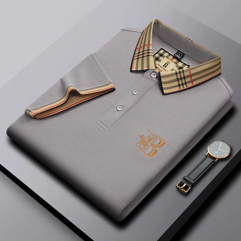 Exquisite Pony Embroidered Comfortable Polo Shirt Fashion Men's Brand Hot Selling Breathable Short Sleeves in the Summer of 2026