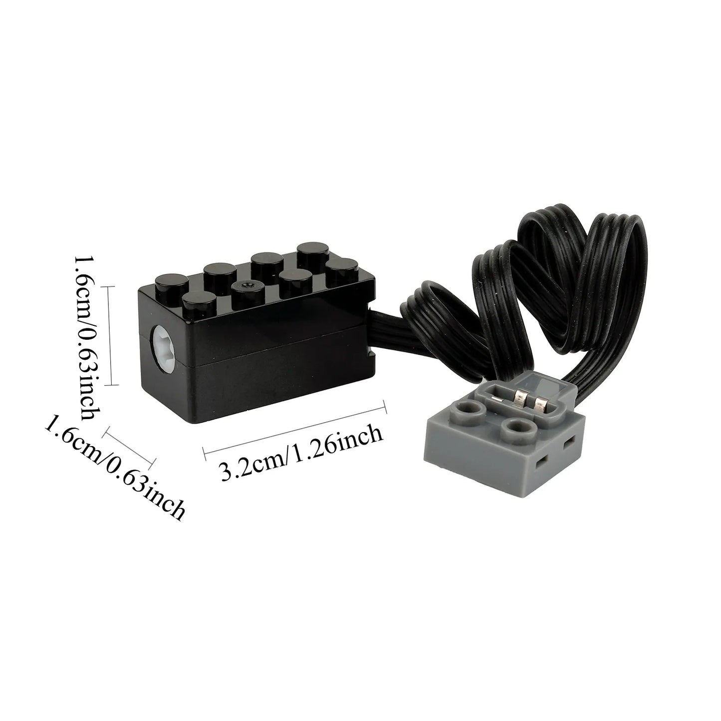 MOC S Drive Motor Speed Motor Support Forward Reverse Slow Speed Torque with Legoeds-Compatible Building Blocks Power Functions