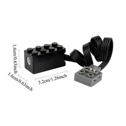 MOC S Drive Motor Speed Motor Support Forward Reverse Slow Speed Torque with Legoeds-Compatible Building Blocks Power Functions