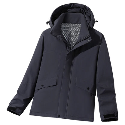 Unisex Couple Three Proof Outdoor Ski Mountaineering Cotton Coat Windproof Waterproof Cold Resistant High Quality Thermal Hooded