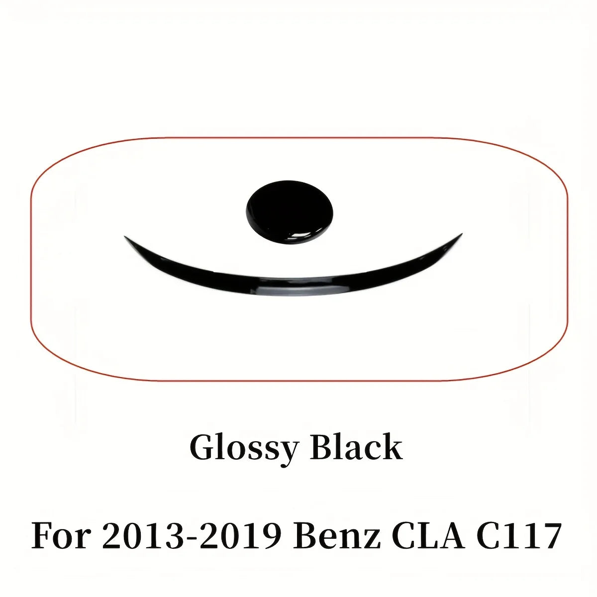 Car Rear Trunk Spoiler Tail Wing For Mercedes Benz CLA-Class C117 CLA180 CLA200 2013-2019 Glossy Black Rear Roof Spoiler Wing