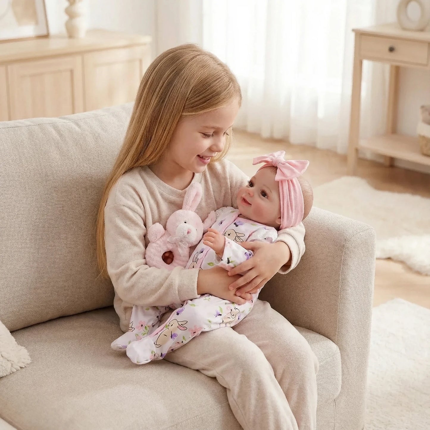 NPK 17inch Lifelike Reborn Baby Doll Newborn Soft Touch Cuddly 3D Skin Multiple Layers Painting Realistic Vinyl Toy