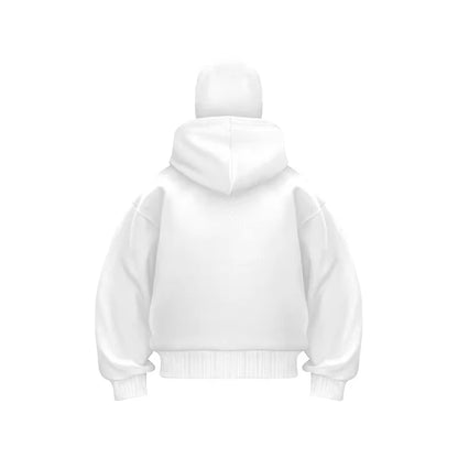 Unisex Double Hooded Fleece Sweatshirt Men Balaclava Hoodie Half Zip Warm Outfit Fall Winter Men Clothing Double Layered Hoodie
