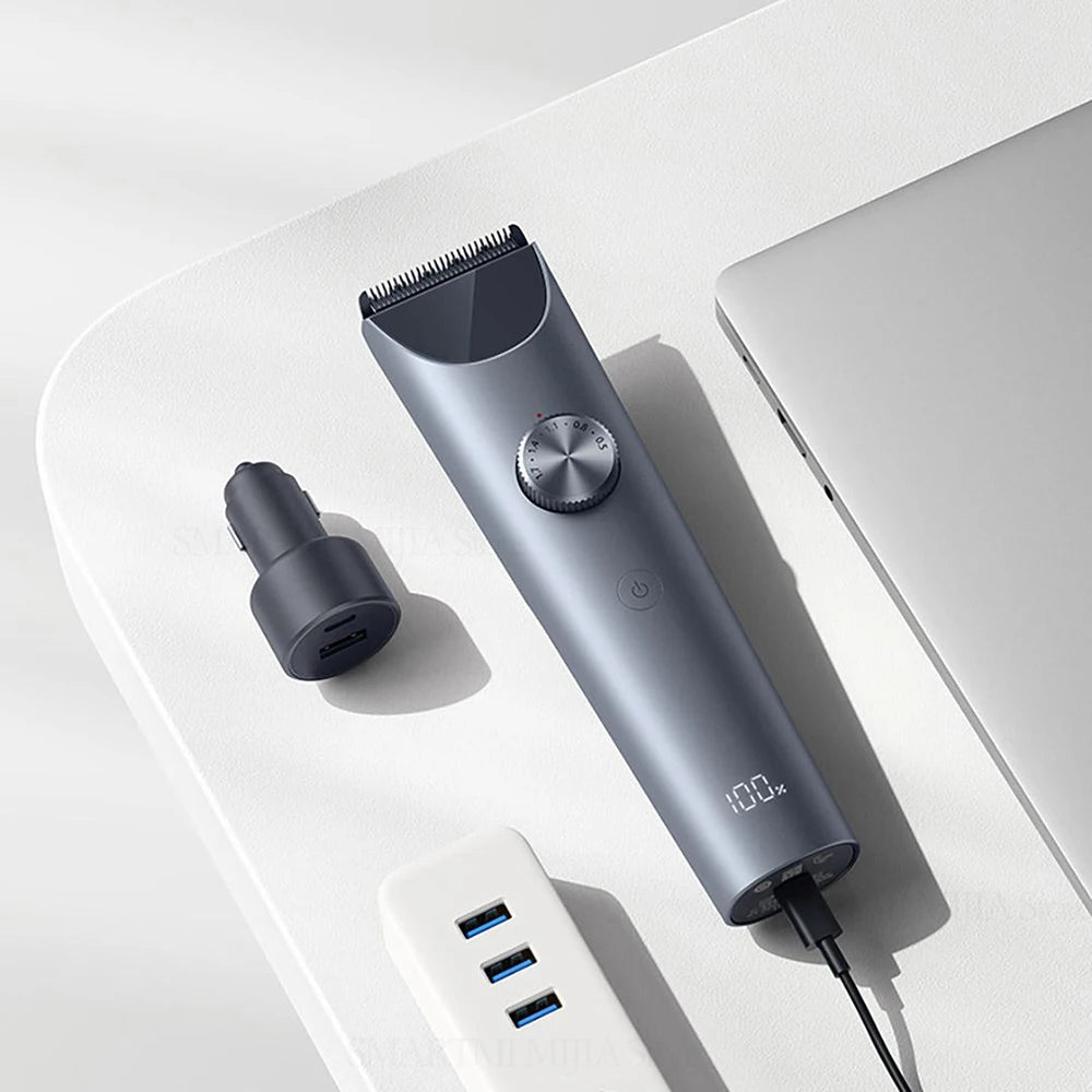 MIJIA Hair Clipper 2 Cutting Machine Trimmer Professional Clippers Titanium Alloy Blade Rechargeable Barber Shaver Cutter