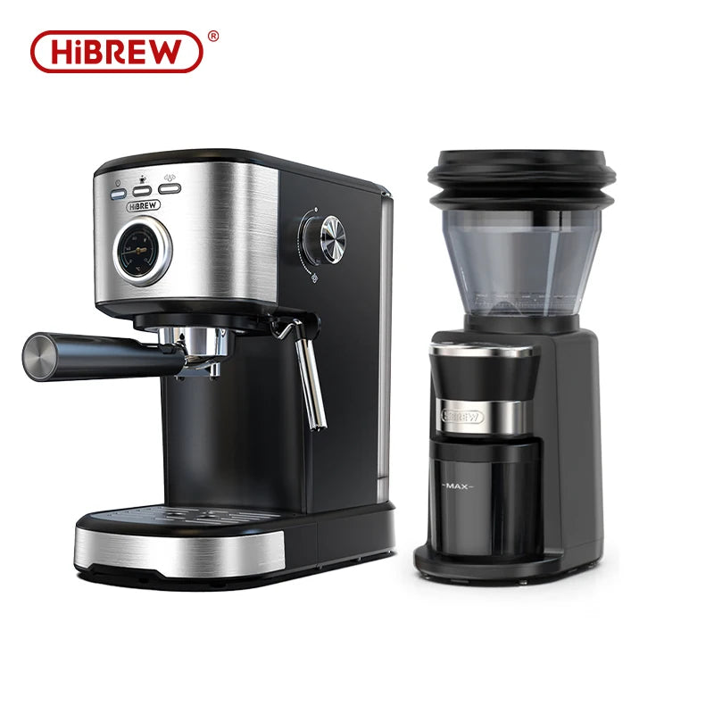 HiBREW Espresso Coffee machine Cafetera Semi Automatic Coffee Maker 15Bar Visual Temperatura H5A
