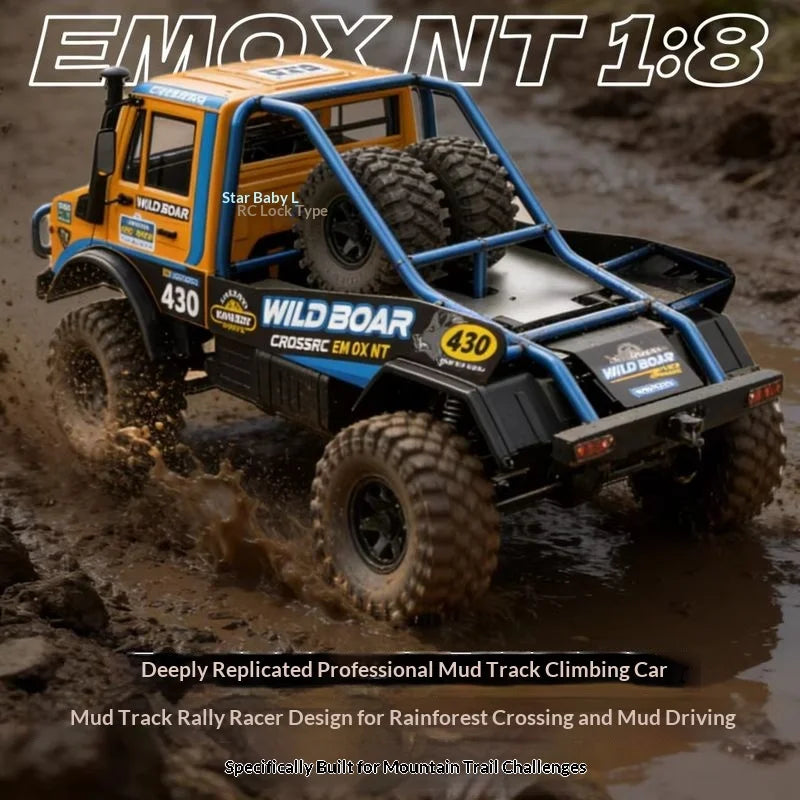 2026 Sell Well CROSSRC Emox Nt Wild Boar 1/8 Rc Car Brushless 4wd Rc Crawler Truck Emoxnt Mud Terrain Rally Off Road Vehicle
