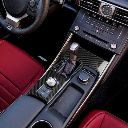 For Lexus IS250 IS350 300H 2013-2019 Carbon Fiber Gear Shift Air Outlet CD AC Window Lift Set Car Interior Accessories Sticker