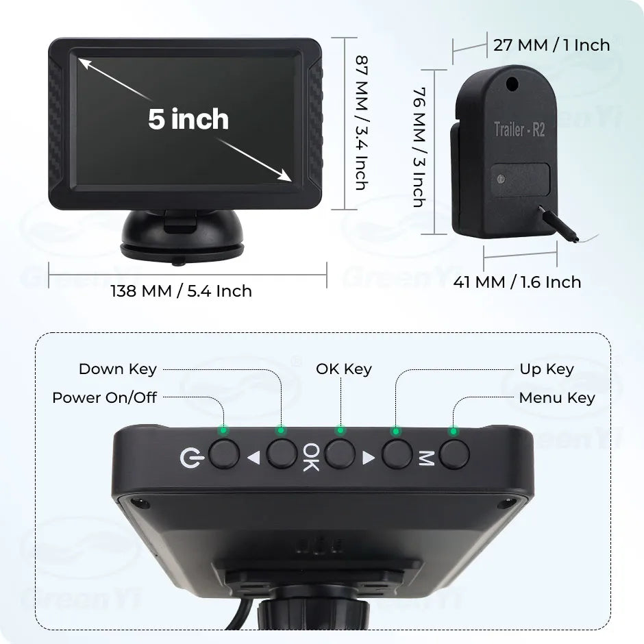 Truck Wheel Hub Temperature Wireless Thermometer Monitoring Truck Trailer Universal Wheel Hub Monitor Brake Real-time Monitoring