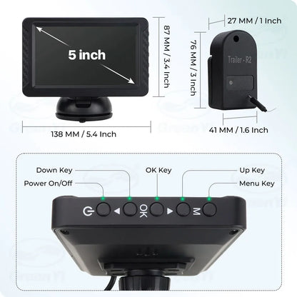 Truck Wheel Hub Temperature Wireless Thermometer Monitoring Truck Trailer Universal Wheel Hub Monitor Brake Real-time Monitoring