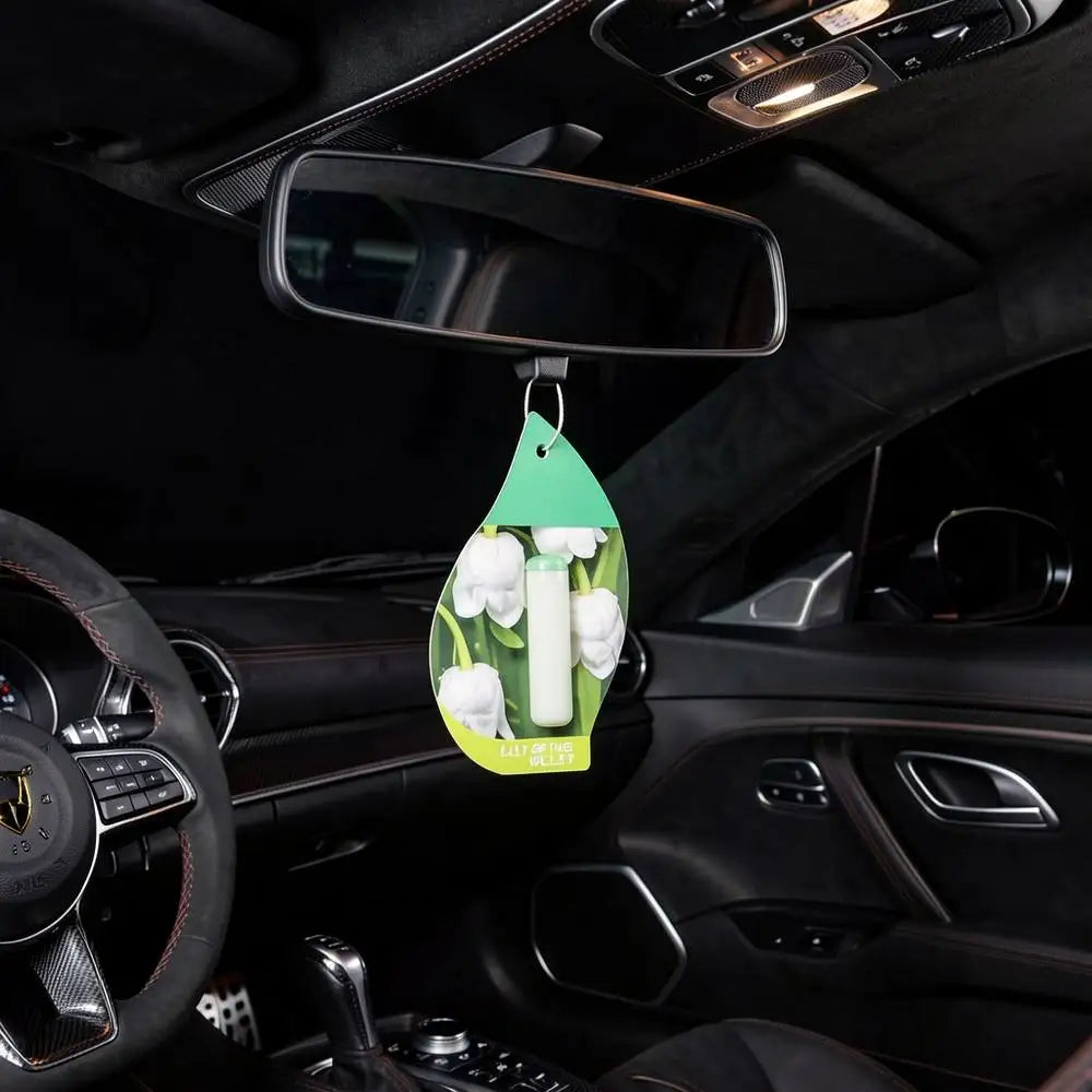 Natural Car Air Freshener with Refillable Design and Essential Oil Blends for Aromatherapy in Vehicles