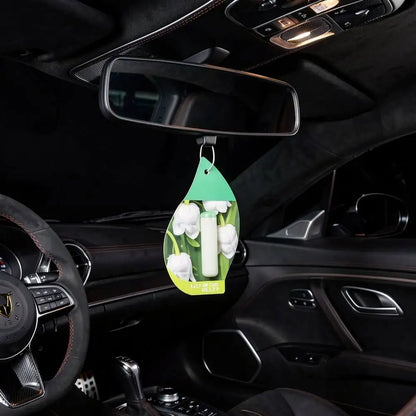Natural Car Air Freshener with Refillable Design and Essential Oil Blends for Aromatherapy in Vehicles