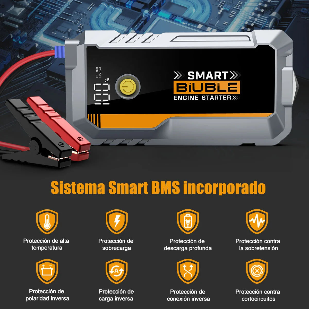 Car Jump Starter Power Bank Car Battery Starter 12V Auto Starting Device with LED Light For Auto Battery Booster Buster