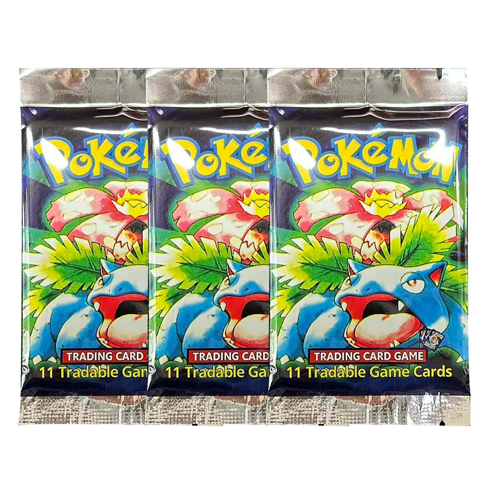 Base Set 1st Edition Shadowless Booster Box Pokemon Cards PTCG Proxy Classic Anime Collection Card 1Set 36 Packs 1Pack/11Card