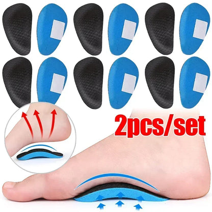 1/2/3/5pairs Sports Palm Foot Pad Flat Arch Support Half Inner Insoles Orthopedic Insoles Correcting Flat Feet Support Foot Pad