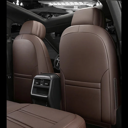 For Audi Q7 4L 2006 2007 2008 2009 2010 2011 2012 2013 2014 2015 Nappa Leather Custom Car Seat Covers Set Protector Accessories