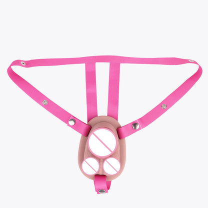 FRKO Real Skin Feel Silicone Male Chastity Cage Device Lock Bondage Belt Penis Sleeve Cock Restraint BDSM Erotic Sex Toys Men 18