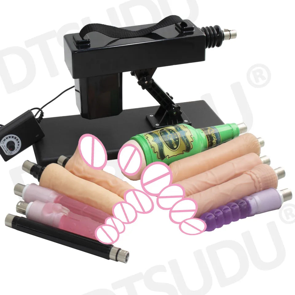 Female Sex Machine with Dildo and Masturbation Cup, Hands-Free G-Spot Clitoral Stimulation, Adult Sex Machine
