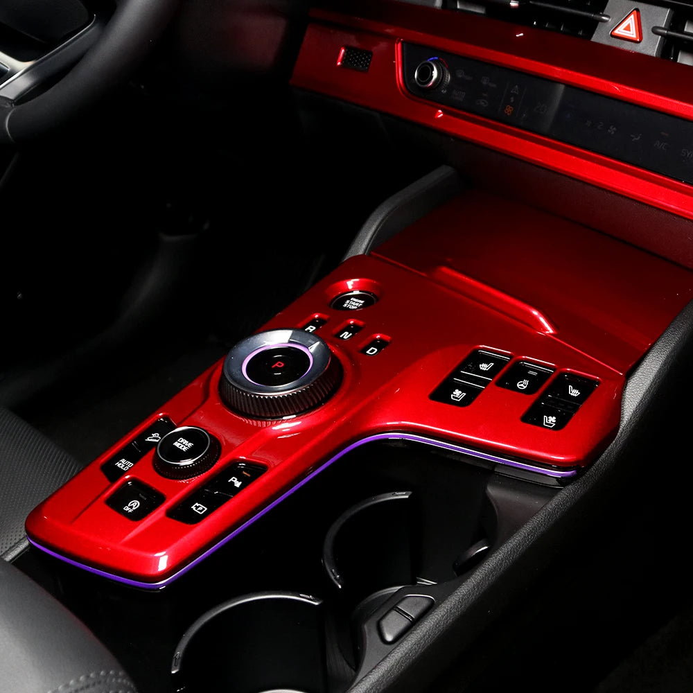 Car Center Control Panel For Tuning Kia Sportage NQ5 2022 2023 Left Hand Drive Gear Shift Cover Central Decal Protection