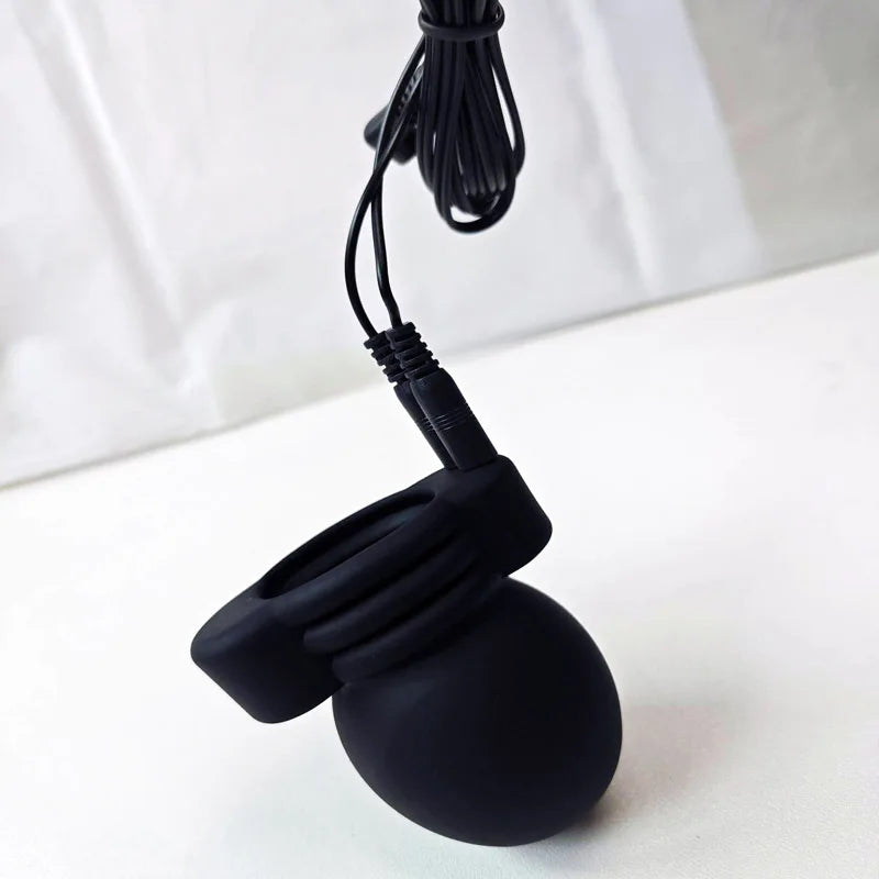 Electroshock Defensa E stim Host Electric Shock Penis Plug Cockring Chastity Cage Anal Plug Nipple Clamp E-stim Bdsm Toy for Sex