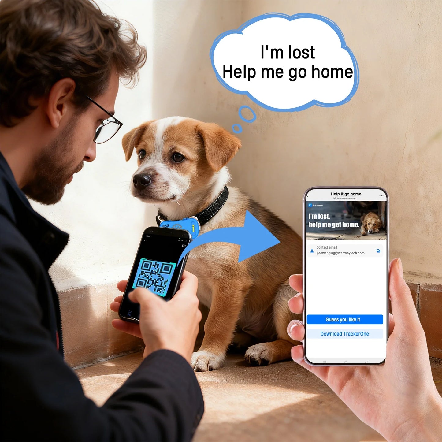 Pet Anti-Lost GPS Tracker Dog Cat Collar Find Device Remote Global Locator IP67 Waterproof User Define Electronic Fence