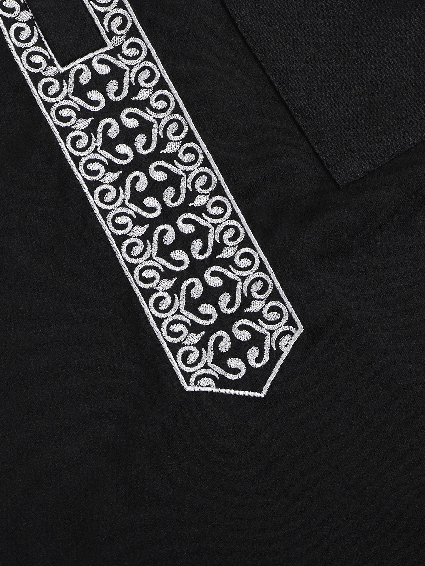 2025 Men's Traditional Boubou Jalabiyas Jubbah Embroidered Muslim Thobe Islamic Clothing Ramadan Robe Abaya for Moroccan Men