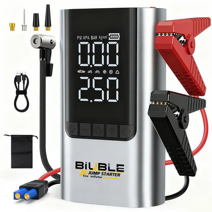 Portable Jump Starter Power Bank 150PSI Air Pump Booster External Battery Booster Super Capacity Motorcycle Jump Start