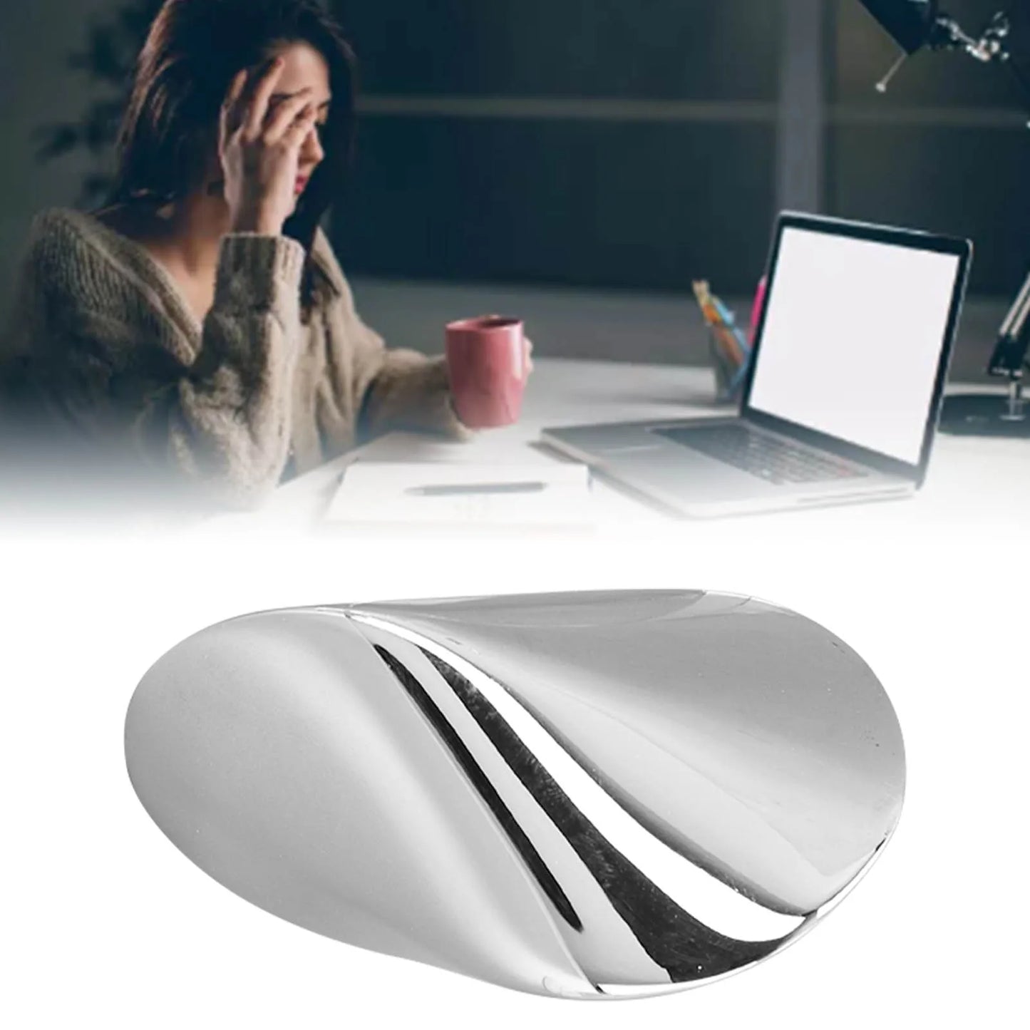 Metal Oloid  Oloid Desk  Oloid  Oloid Desktop  Reduce Pressure Smoothing Surfaces Stainless Steel Decompression Ball