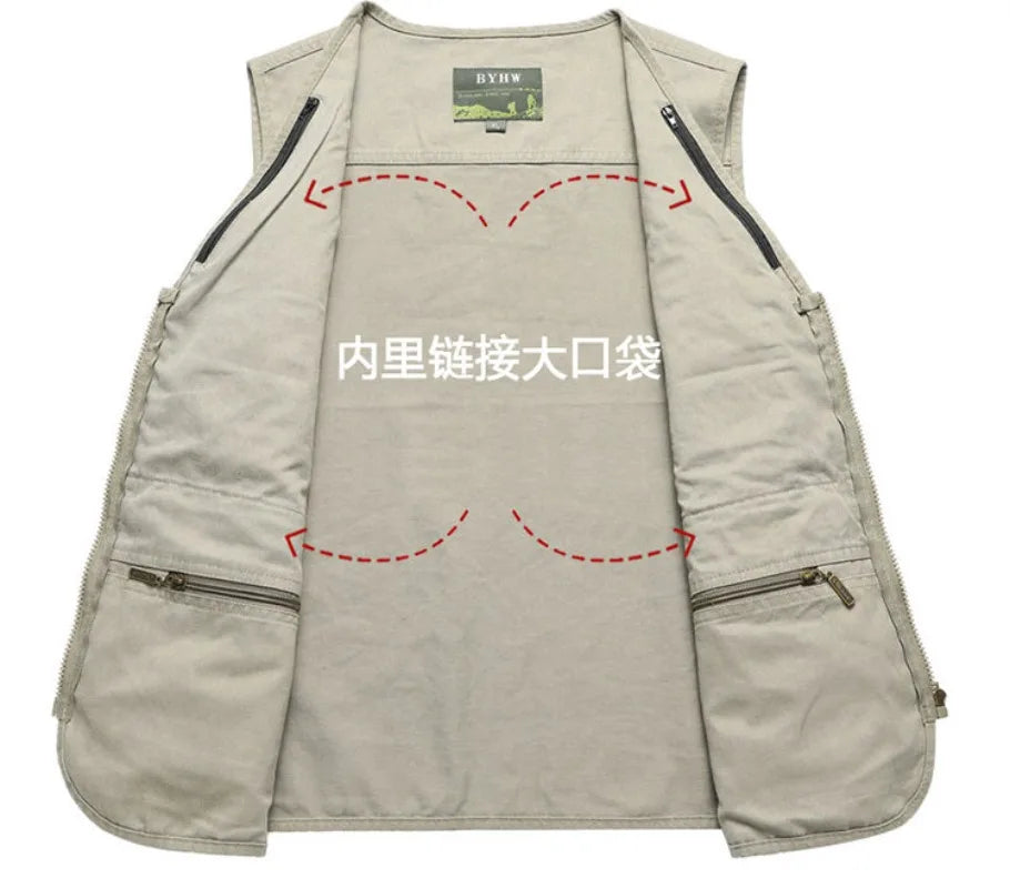 New Style Vest, Outdoor Activities, Rock Climbing, Hiking, Camping, Fishing, Mountain Climbing, Photography, Multi-pocket Vest