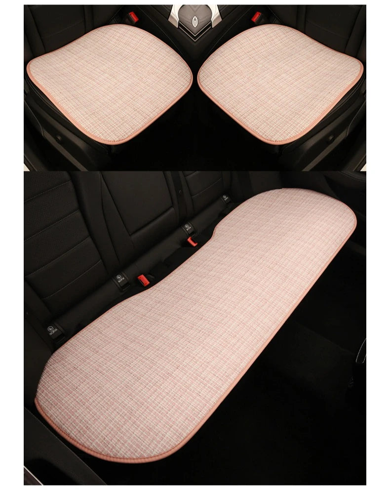 Bear Plush Seat Cushion Cover Universal Skin-Friendly Cute Soft Car Pillow Case Autumn Winter Decorative Seat Accessories