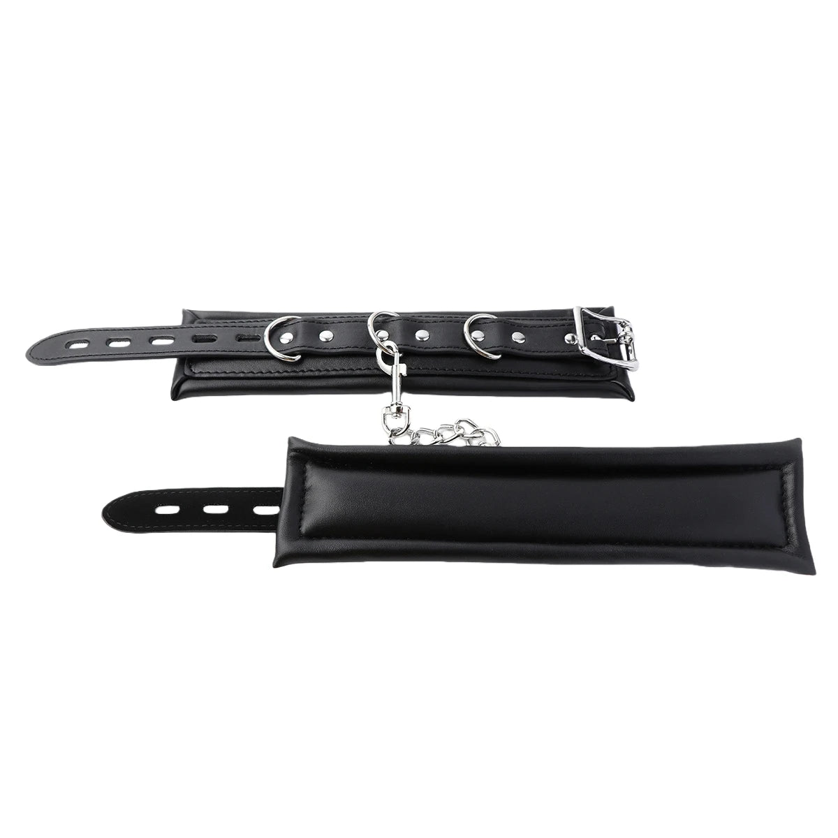 BDSM Sex Leather Bondage Optional Handcuffs Collar Wrist Ankle Cuffs for Fetish Erotic Adult Games Couple Sex Toys Restraints