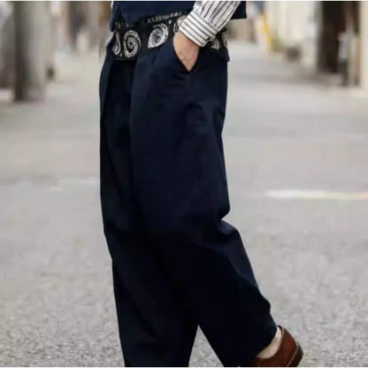 Kapitalvintage Hirata Kazuhiro Totem Cotton Whirlpool Elastic Waist Loose Men's and Women's Velcro Jeans