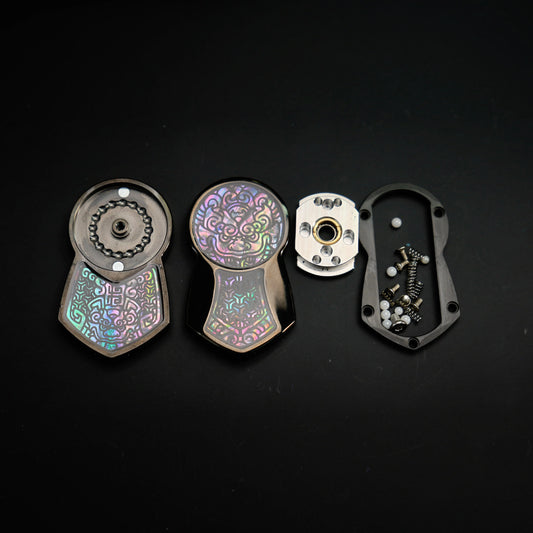 HalooPlayer Fritillaria Tangxuanjia Slider Fidget Spinner EDC Fidget Toys Stress Reliever Anti Anxiety Hand Spinner for Adult
